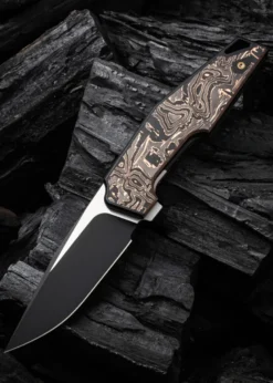 We Knife OAO (One and Only) BLACK TITANIUM COPPER FOIL, Taschenmesser