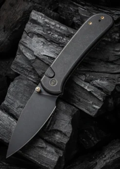 WE Knife QUBIT TITAN SCHWARZ, Taschenmesser
