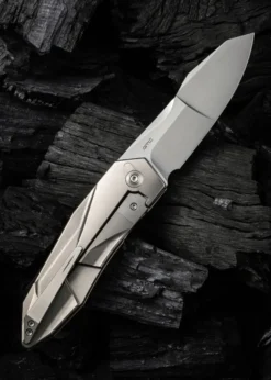 WE Knife SOLID BEAD BLASTED TITAN GRAU, Taschenmesser