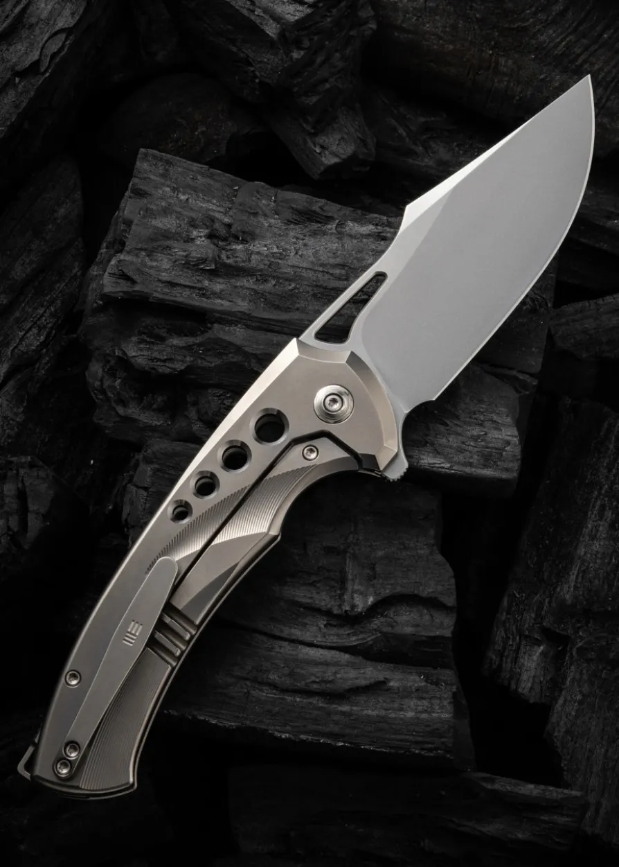 We Knife SWIFTFIN BEAD BLASTED TITANIUM SATIN, Taschenmesser