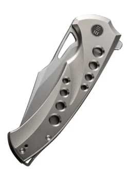 We Knife SWIFTFIN BEAD BLASTED TITANIUM SATIN, Taschenmesser