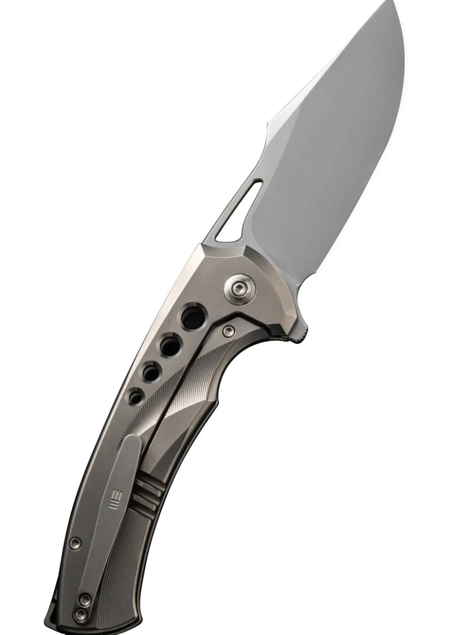 We Knife SWIFTFIN BEAD BLASTED TITANIUM SATIN, Taschenmesser