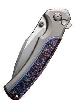 WE Knife ZIFFIUS LTD TITAN GRAU FLAMED, Taschenmesser