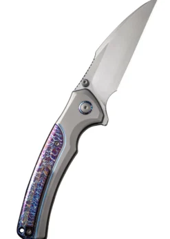 WE Knife ZIFFIUS LTD TITAN GRAU FLAMED, Taschenmesser
