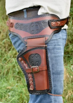 Western Revolver Gürtel mit einem Holster