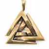 Wikinger Anhänger Valknut aus Bronze