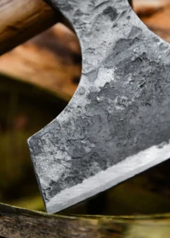 Wikinger-Axt aus Stahl, handgeschmiedet, Typ D