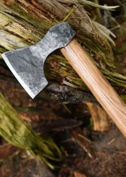 Wikinger-Axt aus Stahl, handgeschmiedet, Typ D