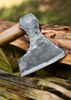 Wikinger-Axt aus Stahl, handgeschmiedet, Typ D