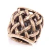 Wikinger Bartperle und Haarperle mit Flechtmuster aus Bronze