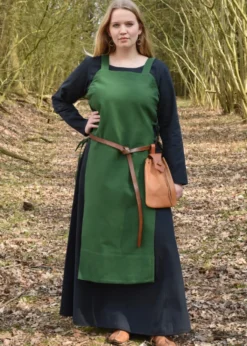 Wikinger Überkleid, Trägerkleid Tinna, grün