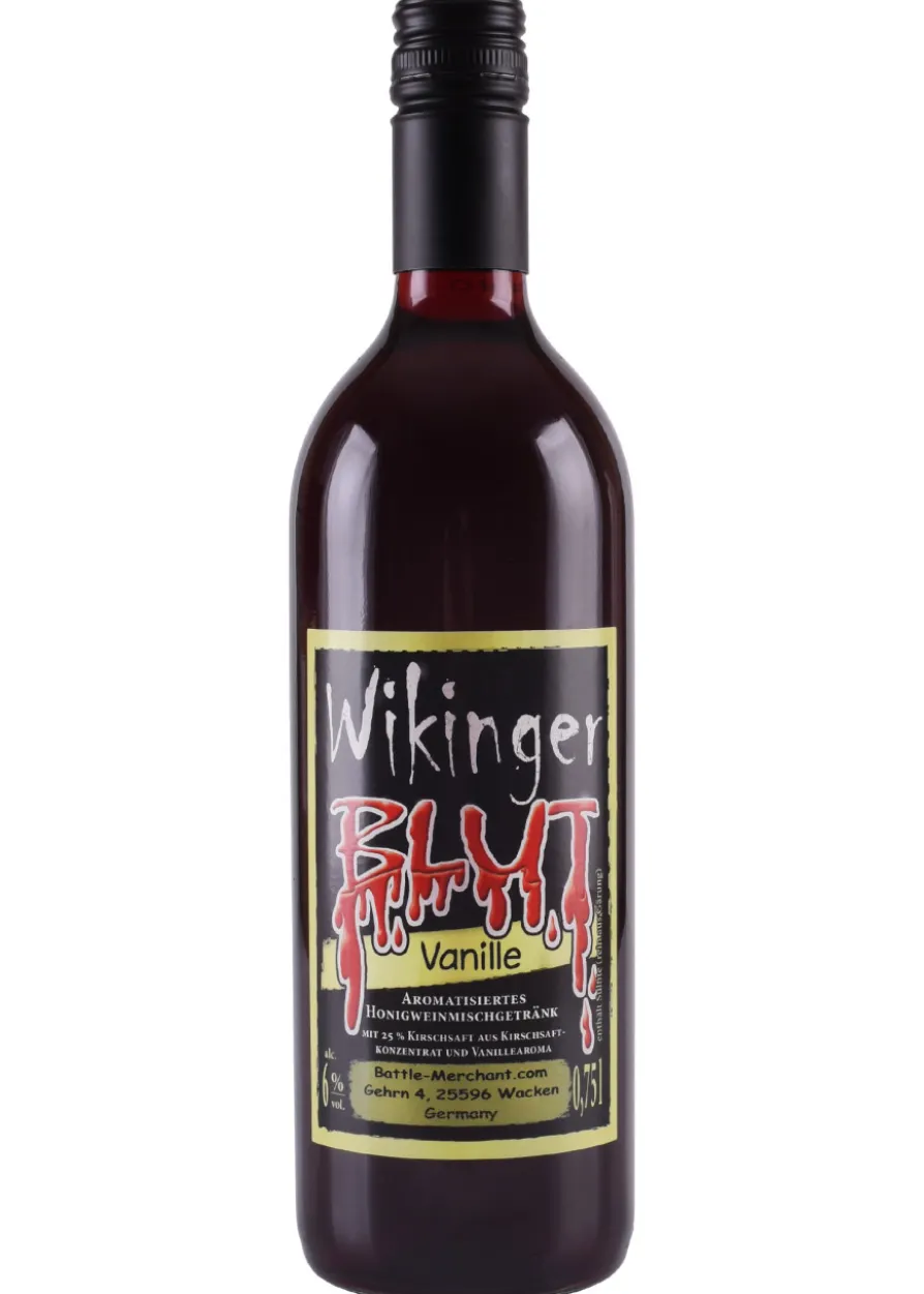 Wikingerblut mit Vanille: Met mit Kirschsaft, 0,75 l Flasche, 6% Vol.
