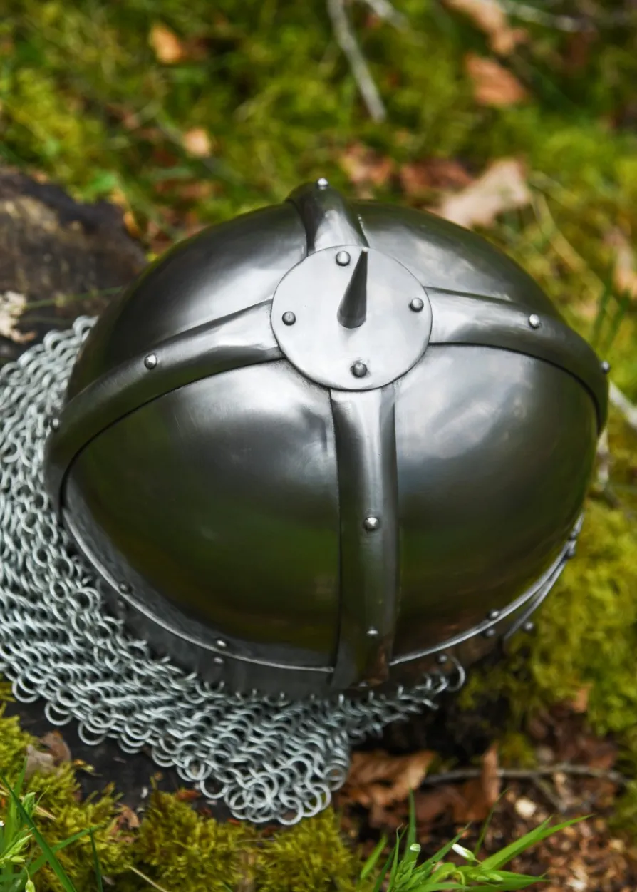 Wikinger-Brillenhelm Gjermundbu-Stil, 2 mm Stahl