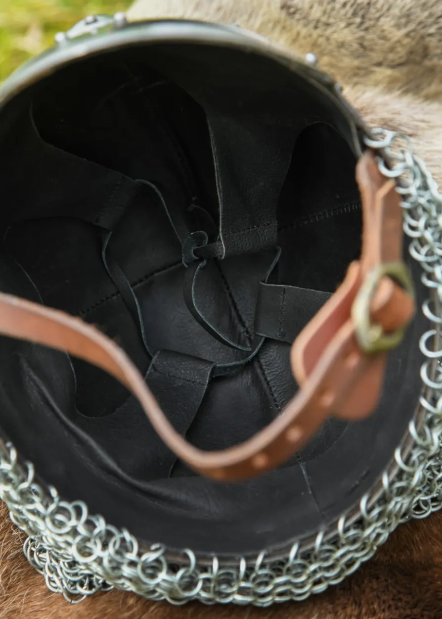 Wikinger-Brillenhelm Gjermundbu-Stil, 2 mm Stahl