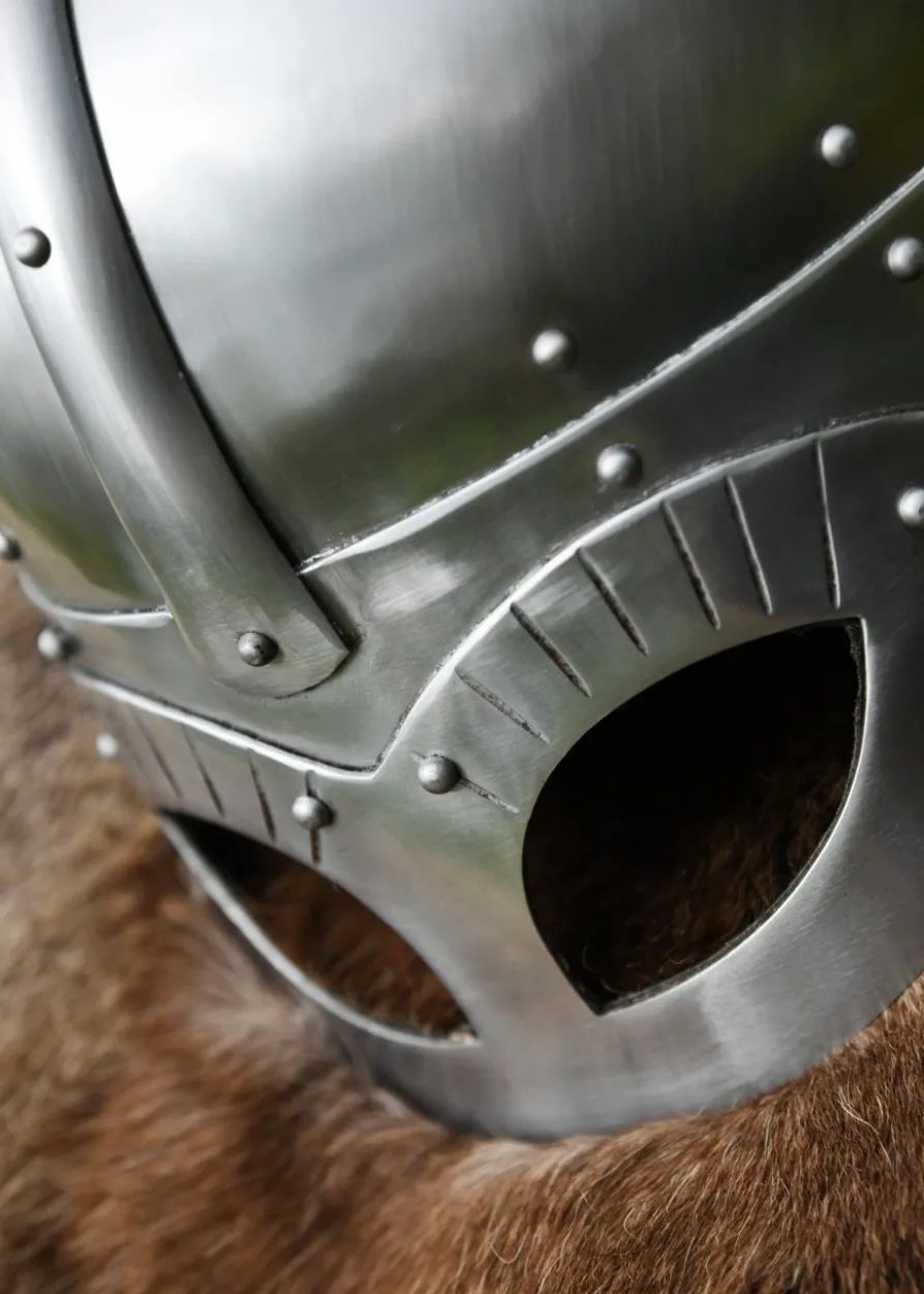 Wikinger-Brillenhelm Gjermundbu-Stil, 2 mm Stahl