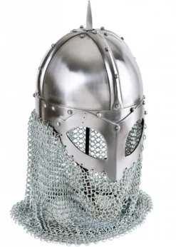 Wikinger Brillenhelm, mit Kettenbrünne, 2 mm Stahl