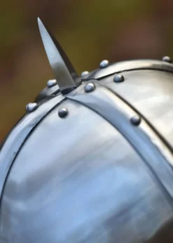 Wikinger Brillenhelm, mit Kettenbrünne, 2 mm Stahl