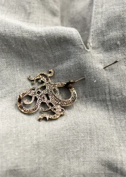 Wikinger Brosche, Drache, aus Bronze