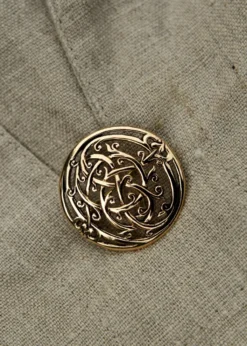Wikinger Brosche im Urnes Stil aus Bronze
