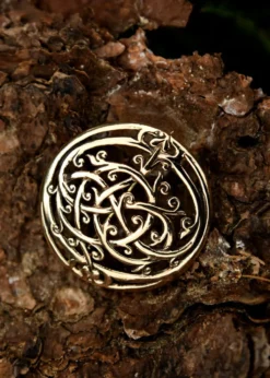 Wikinger Brosche im Urnes Stil aus Bronze