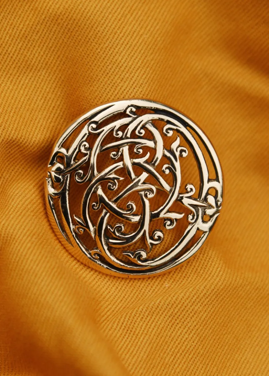 Wikinger Brosche im Urnes Stil aus Bronze