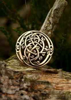 Wikinger Brosche im Urnes Stil aus Bronze