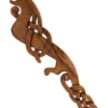 Wikinger Drache aus Holz, links schauend