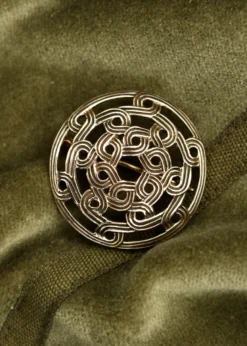 Wikinger Fibel mit Knotenmuster aus Bronze