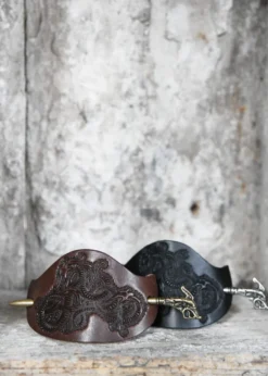 Wikinger-Haarspange Haithabu aus Leder mit Nadel