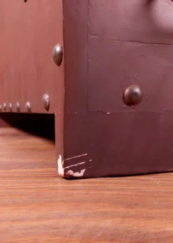 Wikinger Holztruhe mit Midgardschlangen-Motiv Nr. 1, mit Mängeln