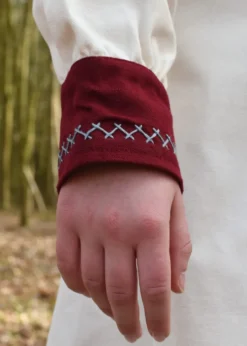 Wikinger Kleid Jona, natur/weinrot
