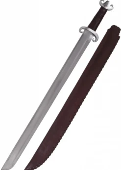 Wikinger-Langsax, Peterson Typ G, mit Lederscheide