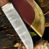 Wikinger-Messer aus Damaststahl mit Holzgriff
