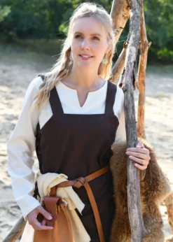 Wikinger-Ohrringe mit Greiftier-Motiv, Paar, versilbertes Messing