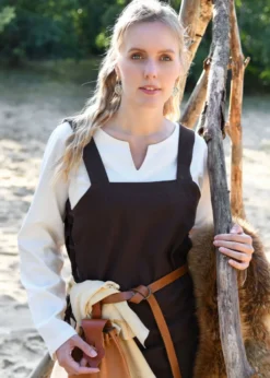 Wikinger-Ohrringe mit Greiftier-Motiv, Paar, versilbertes Messing