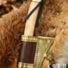 Wikinger-Sax aus Damaststahl mit Holz-/Knochengriff