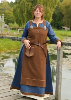 Wikinger Schürzenkleid Annik, Diamantköper, braun