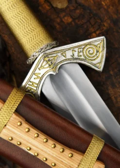 Wikingerschwert aus Langeid mit Scheide