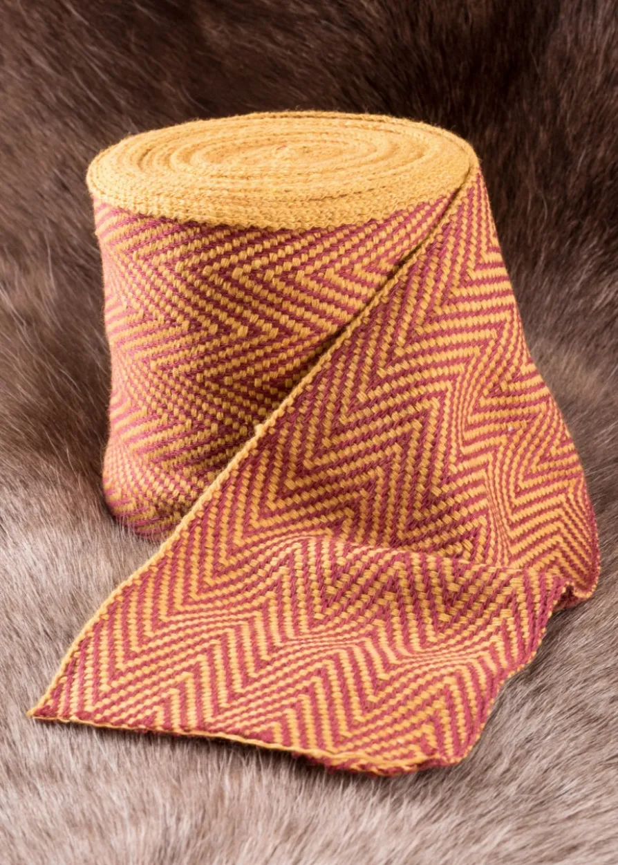 Wikinger Wadenwickel, Fischgrätband, 7 m lang, div. Farben