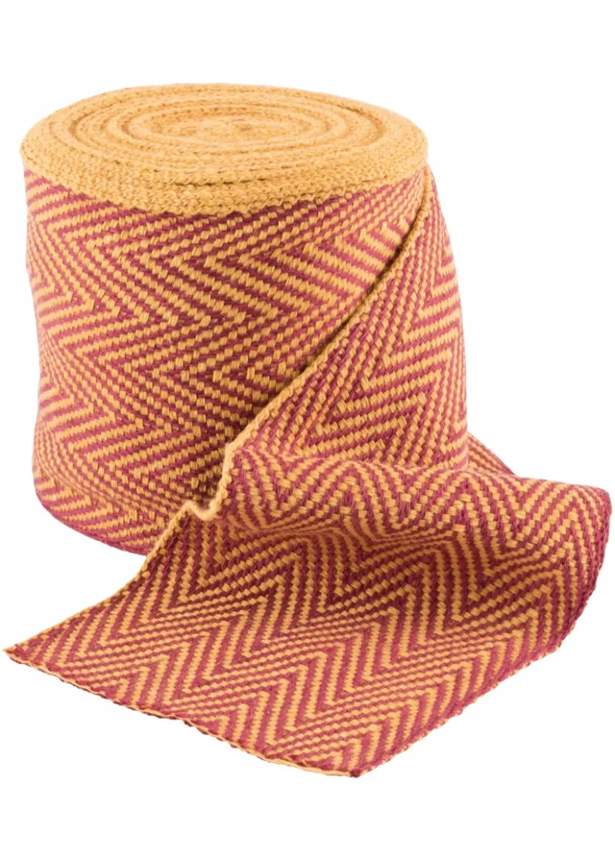 Wikinger Wadenwickel, Fischgrätband, 7 m lang, div. Farben
