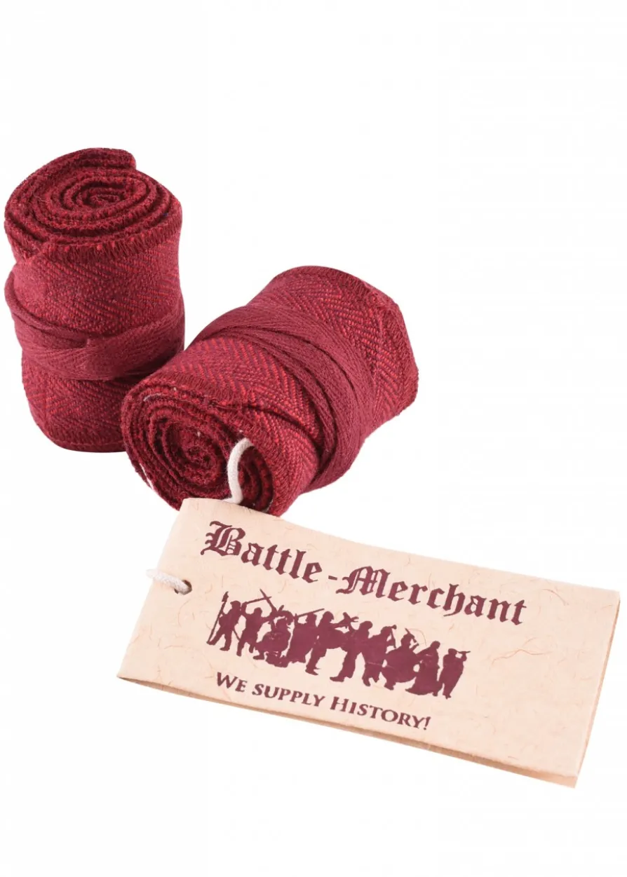 Wikinger Wadenwickel für Kinder, Fischgrätmuster, versch. Farben