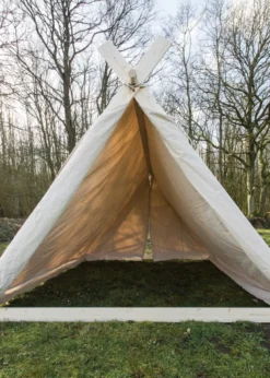 Wikingerzelt, 2 x 2.3 x 1.8 m, 350 gsm, naturfarben