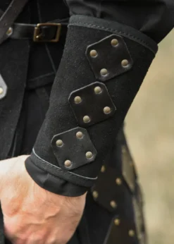 Wildleder Armschützer Vares, schwarz, Paar