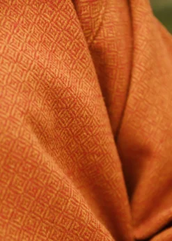 Wolltunika, Diamantköper, orange-rot