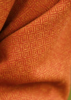 Wolltunika, Diamantköper, orange-rot