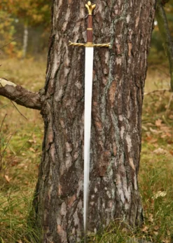 'Writhen Hilt'-Schwert mit gewundenem Griff u. Scheide (Royal Armouries), 15. Jh