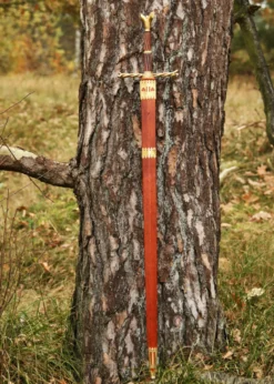 'Writhen Hilt'-Schwert mit gewundenem Griff u. Scheide (Royal Armouries), 15. Jh