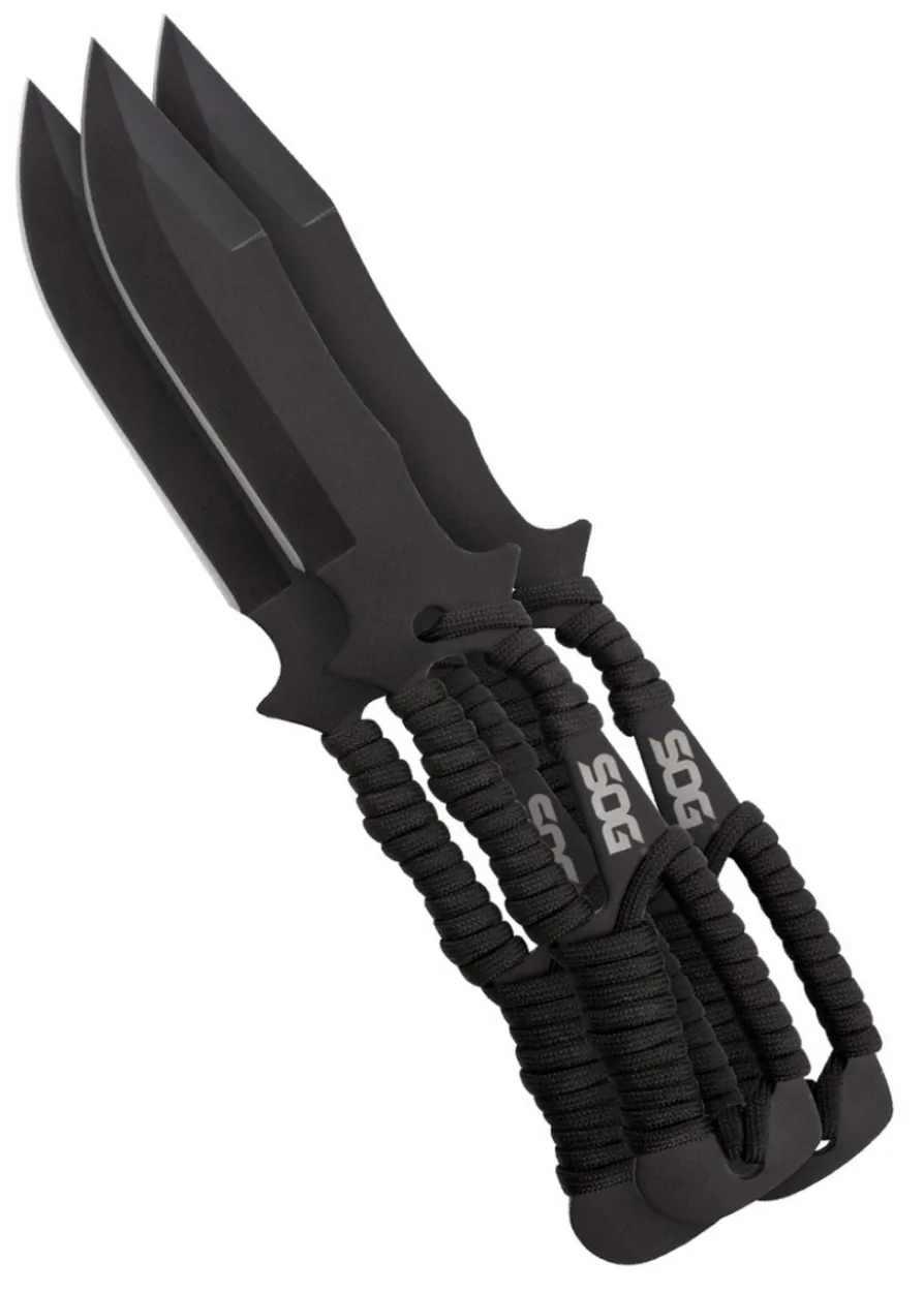 Wurfmesser - 3er Pack mit Nylon Scheide, SOG