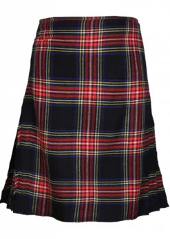 8 Yard Kilt, Schottenrock, Black Stewart Tartan