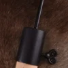 Zeltstangenaufsatz aus Eisen mit Spitze und einer Schraube